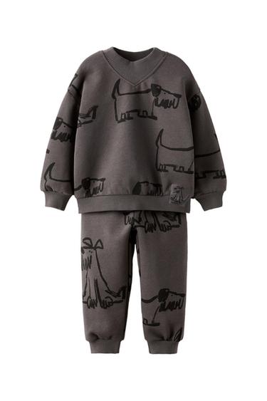 CONJUNTO FELPA SUDADERA Y PANTALÓN PERROS