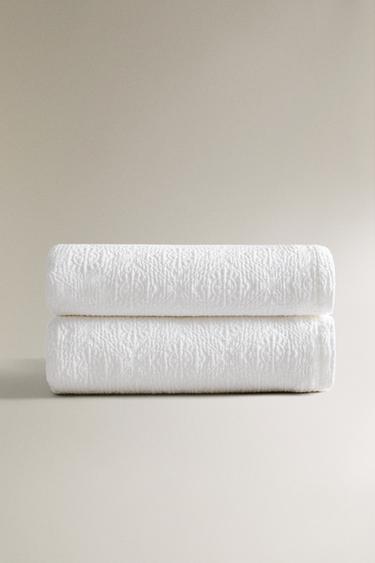 FLORAL COTTON BEDSPREAD - Oyster-white by Zara - Image 0