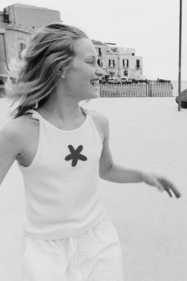 STAR KNOTTED RIB TOP - White by Zara - Image 5