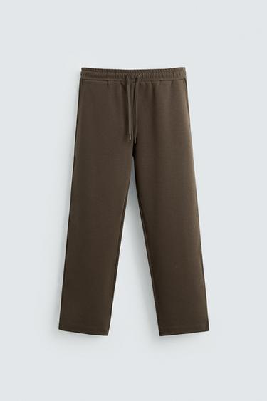 PANTALÓN JOGGER TÉCNICO - Marrón oscuro de Zara - Imagen 0