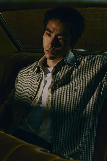 Zara LIMITED EDITION PLAID SHIRT - Green