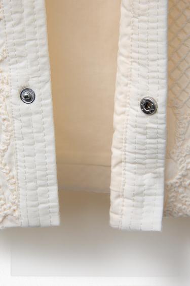 GILET EN CROCHET - Écru de Zara - Image 3