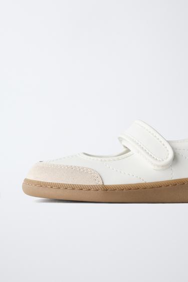 BALLERINES SPORT RÉTRO - Blanc de Zara - Image 3