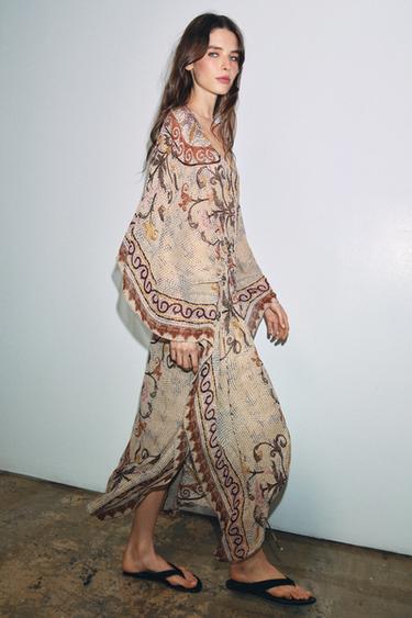 ROBE TUNIQUE IMPRIMÉE ZW COLLECTION - Multicolore de Zara - Image 1