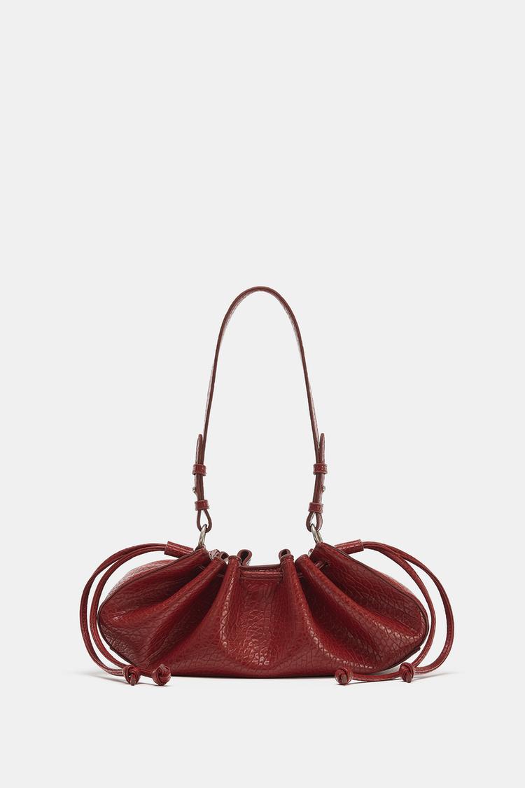 BOLSO DE HOMBRO ALARGADO FRUNCIDO 3