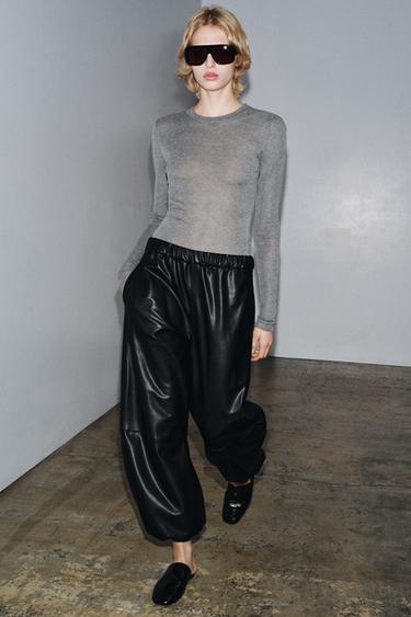 ZW COLLECTION CHARM EFFEKTLI BOMBACHO SHIM - Qora Zara tomonidan