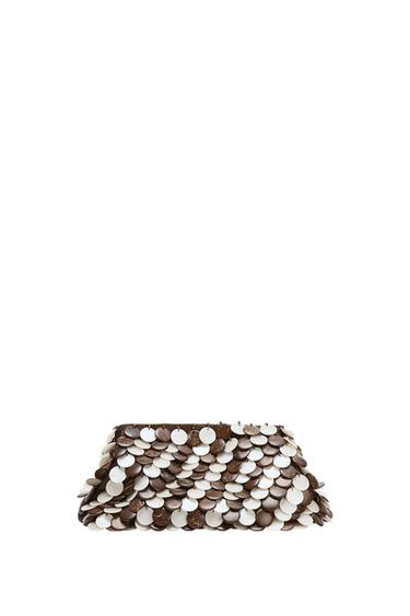 Zara APPLIQUÉ POUCH BAG - Multi-color