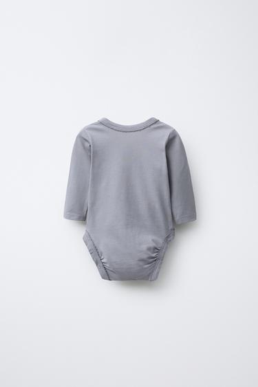 3-PACK OF KIMONO NECK FLORAL BODYSUITS WITH SOFT QUALITY - Grey by Zara - Image 2