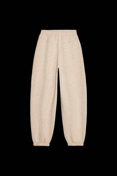 JOGGER TROUSERS - Tan marl by Zara