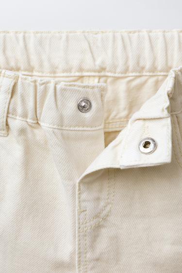 MINNIE MOUSE © DISNEY EMBROIDERED TWILL CULOTTE TROUSERS - Ecru by Zara - Image 2