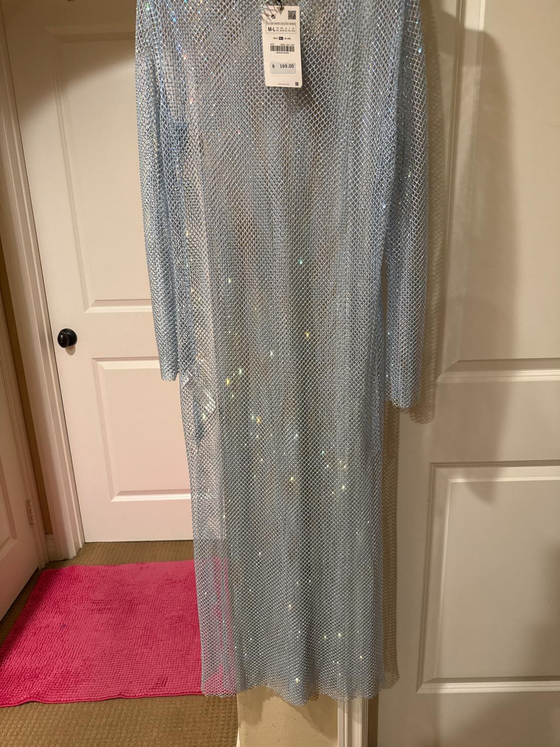 RHINESTONE MESH DRESS - Image 5