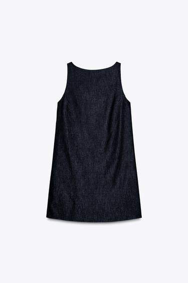 ZW COLLECTION SHORT DENIM DRESS - Blue by Zara - Image 4