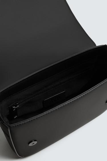 SAC BANDOULIÈRE EFFET GOMME TEXTURÉ - Noir de Zara - Image 5