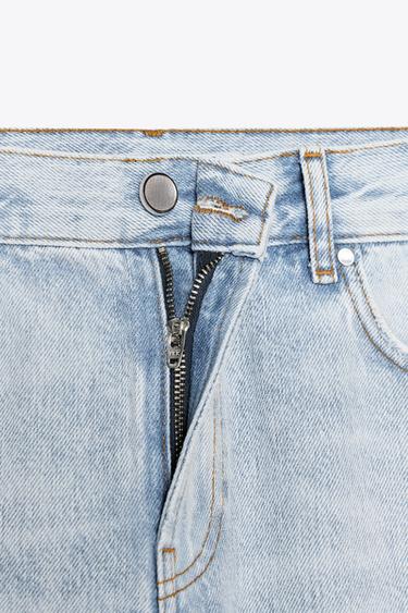 ZW COLLECTION STRAIGHT BOOTCUT LOW-RISE JEANS - Light blue by Zara - Image 8