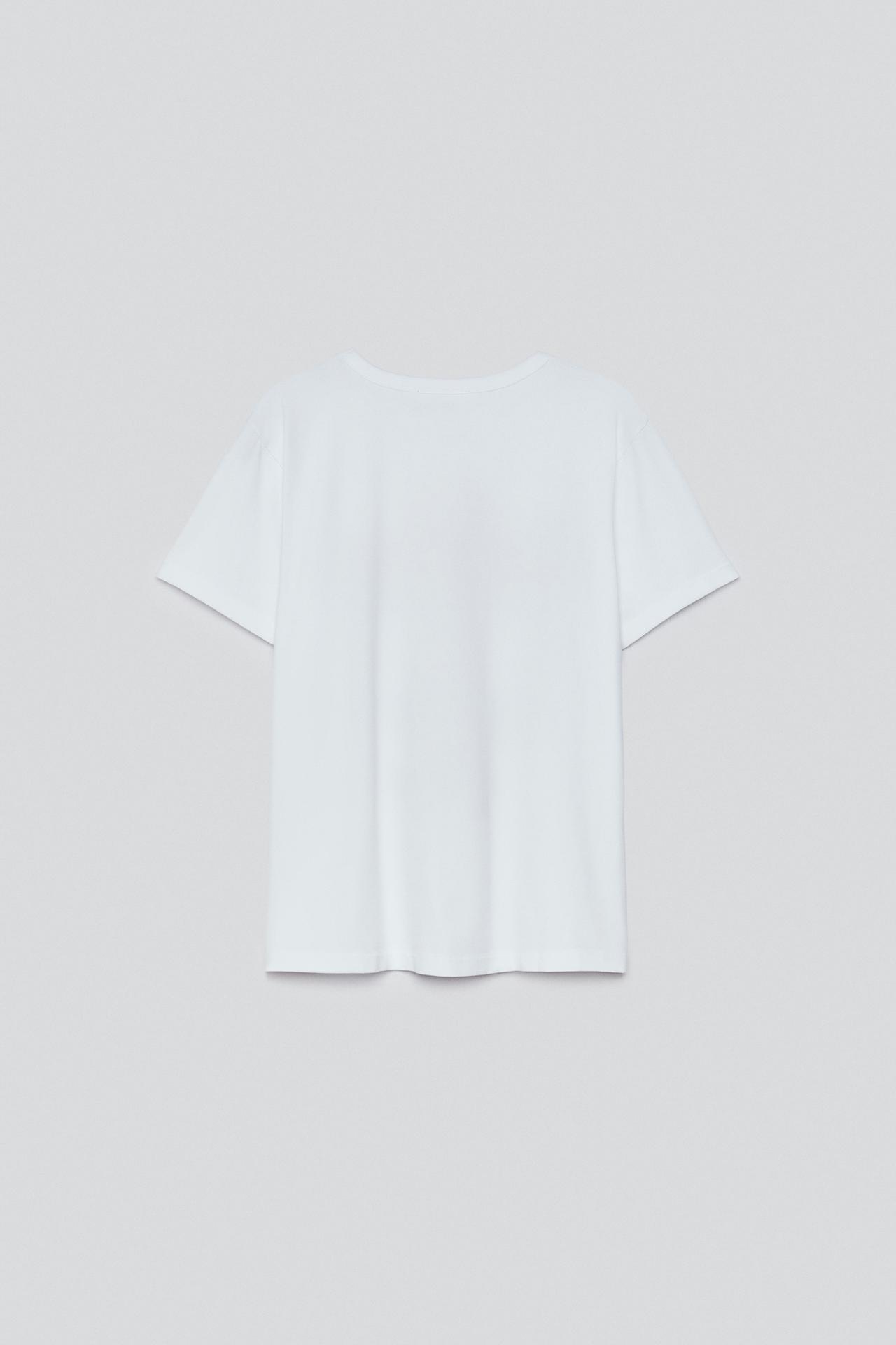 LABYRINTH PRINT T-SHIRT — White / Red