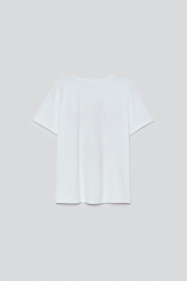LABYRINTH PRINT T-SHIRT — White / Red 2