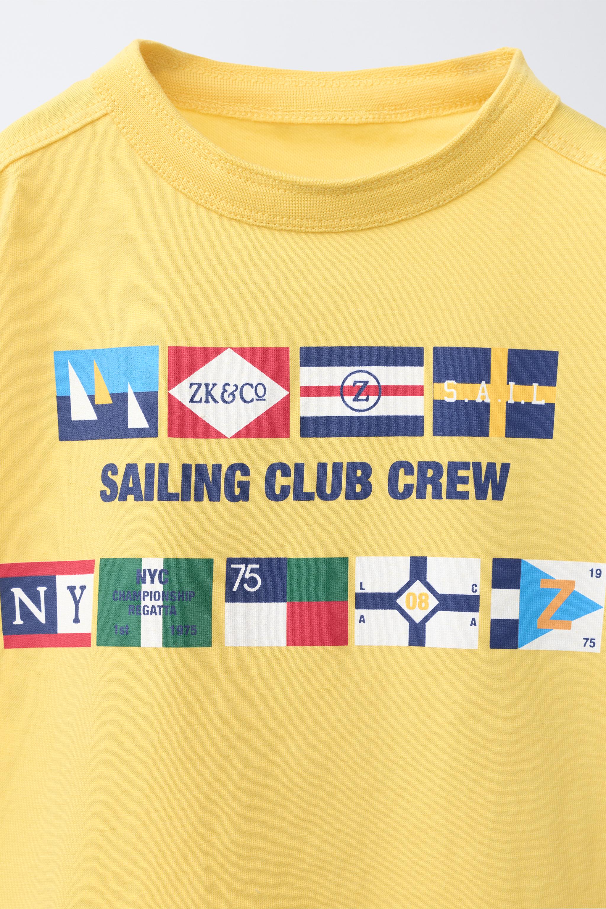 Детские футболки Zara NAUTICAL FLAG T-SHIRT — фото 3