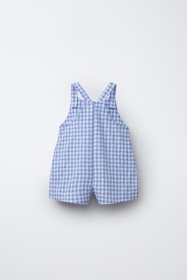 SALOPETTE CARREAUX VICHY - Bleu de Zara - Image 1