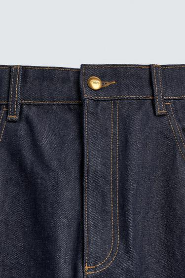 EMBROIDERED LOOSE FIT JEANS - Indigo by Zara - Image 10