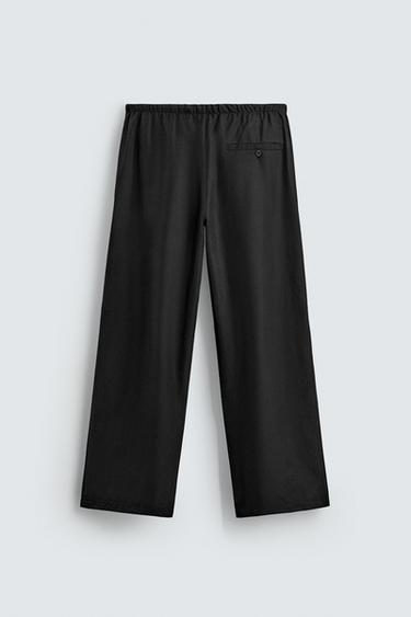 FLOWING RELAXED FIT TROUSERS - Dark grey by Zara - Image 6