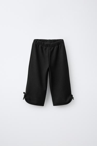 PANTALÓN CULOTTE SOFT TOUCH LAZOS - Negro de Zara