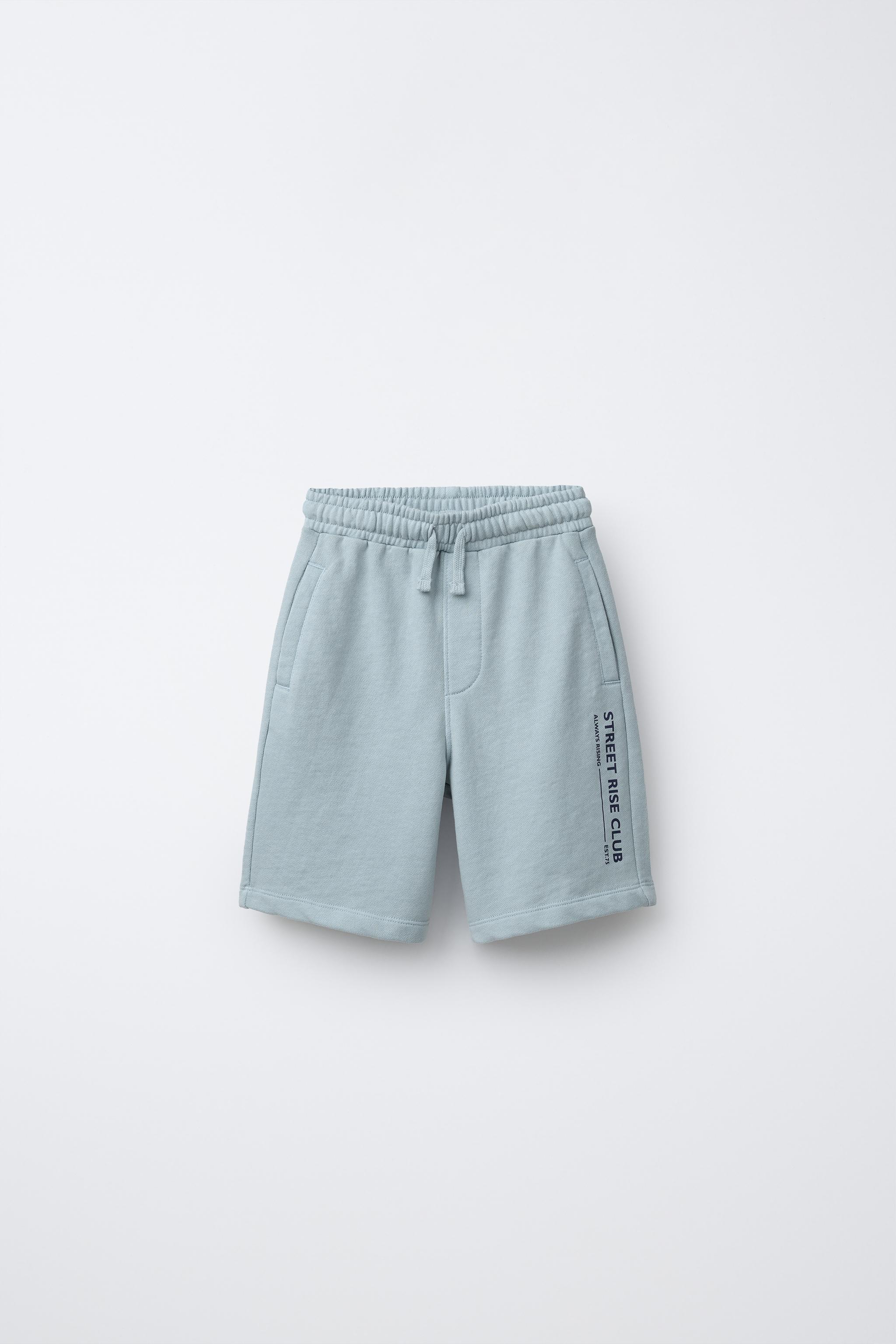 TEXT SWEATSHIRT AND BERMUDA SET