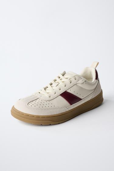 LEATHER BAREFOOT SNEAKERS - White by Zara - Image 5