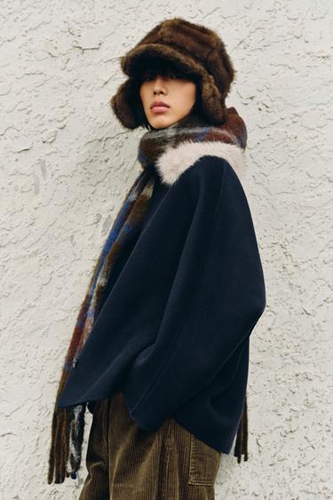 Zara 高飛耳朵毛絨效果棒球帽 HARRY LAMBERT FOR ZARA X DISNEY - 貂色