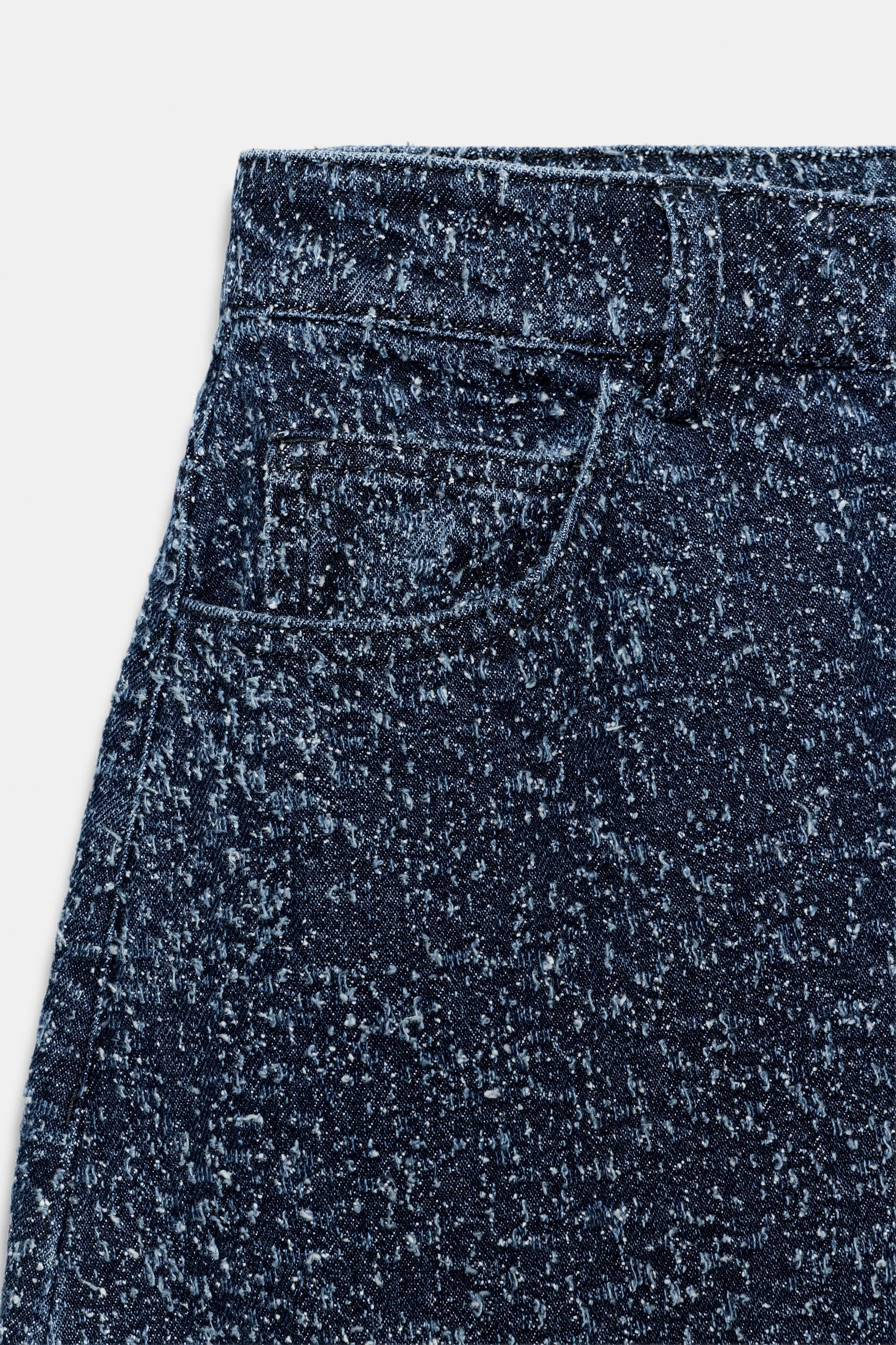 JEAN ZW COLLECTION WIDE LEG TEXTURÉ TAILLE MOYENNE