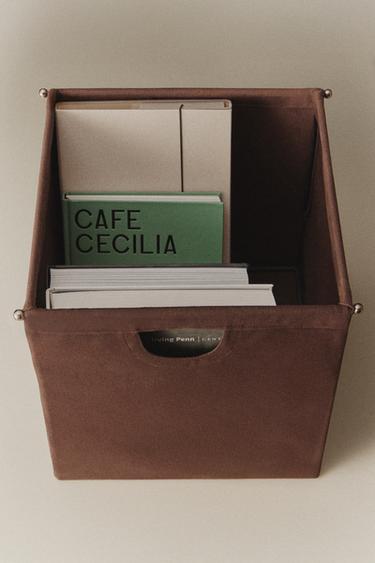 CANVAS FIREPLACE BASKET - Brown by Zara - Image 4