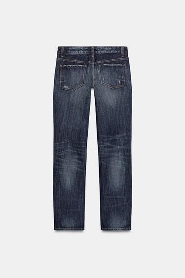 JEAN TRF DROIT TAILLE BASSE - Bleu marine de Zara - Image 8