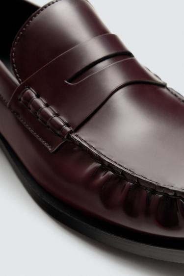 PENNY DRESS LOAFERS - Burgundy Red by Zara - Image 5