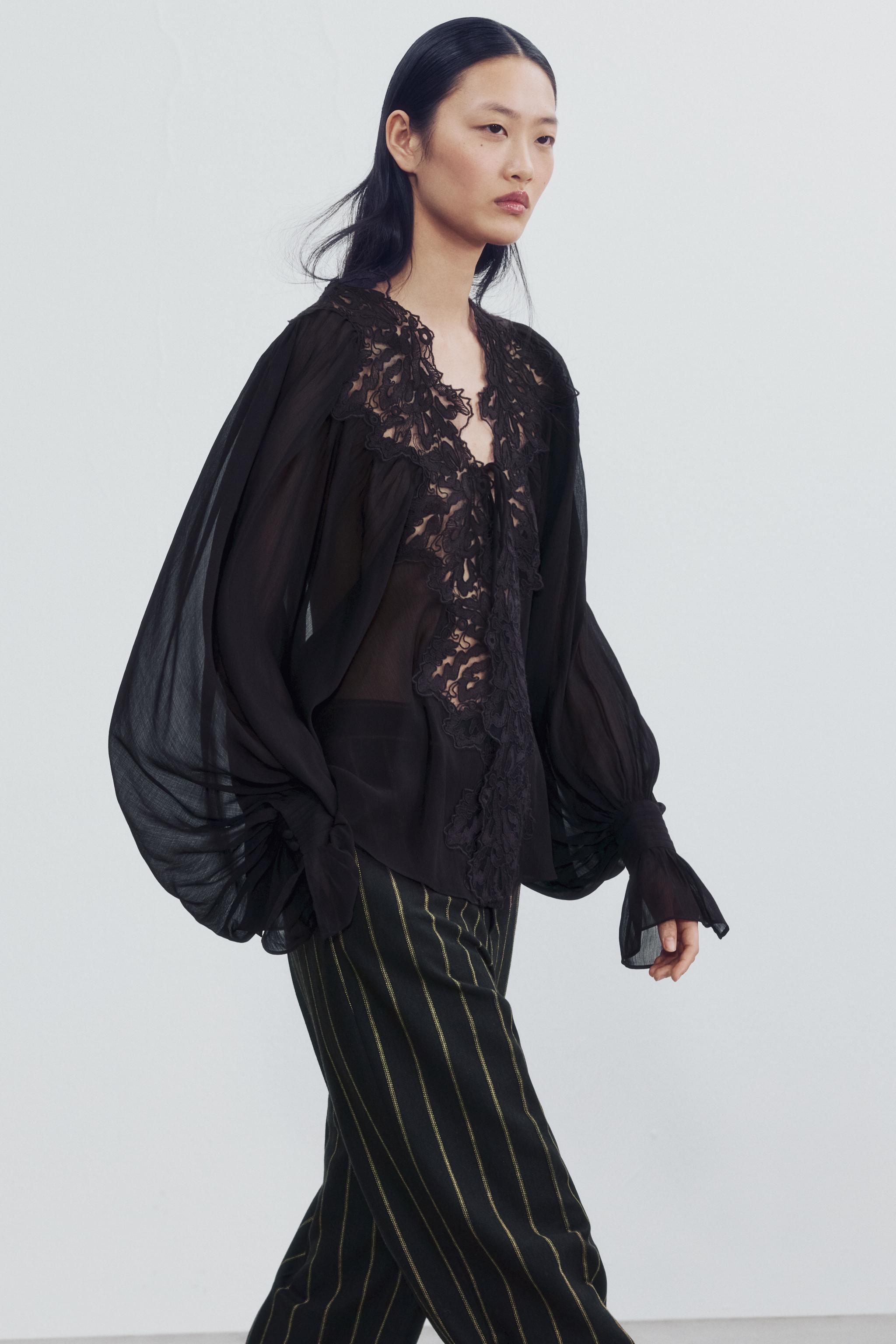 タイネックブラウス＆ボウタイブラウス – レディース | ZARA 日本