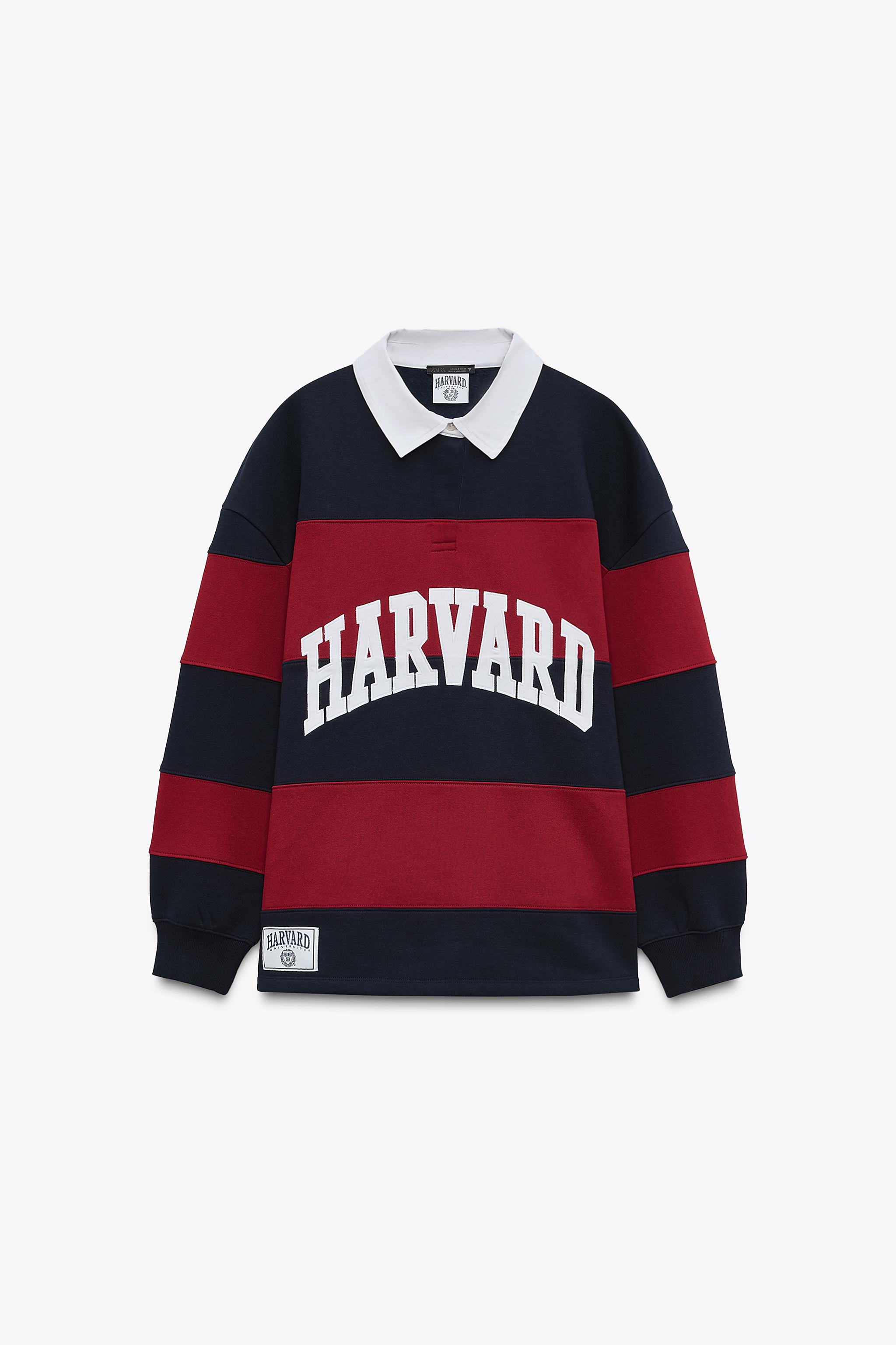 競売 ハーバード大学 ZARA | バーガンディ - ポロスウェットシャツ トップス