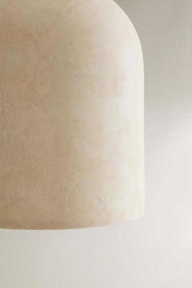 LARGE CERAMIC CEILING LAMP - Beige by Zara - Image 2