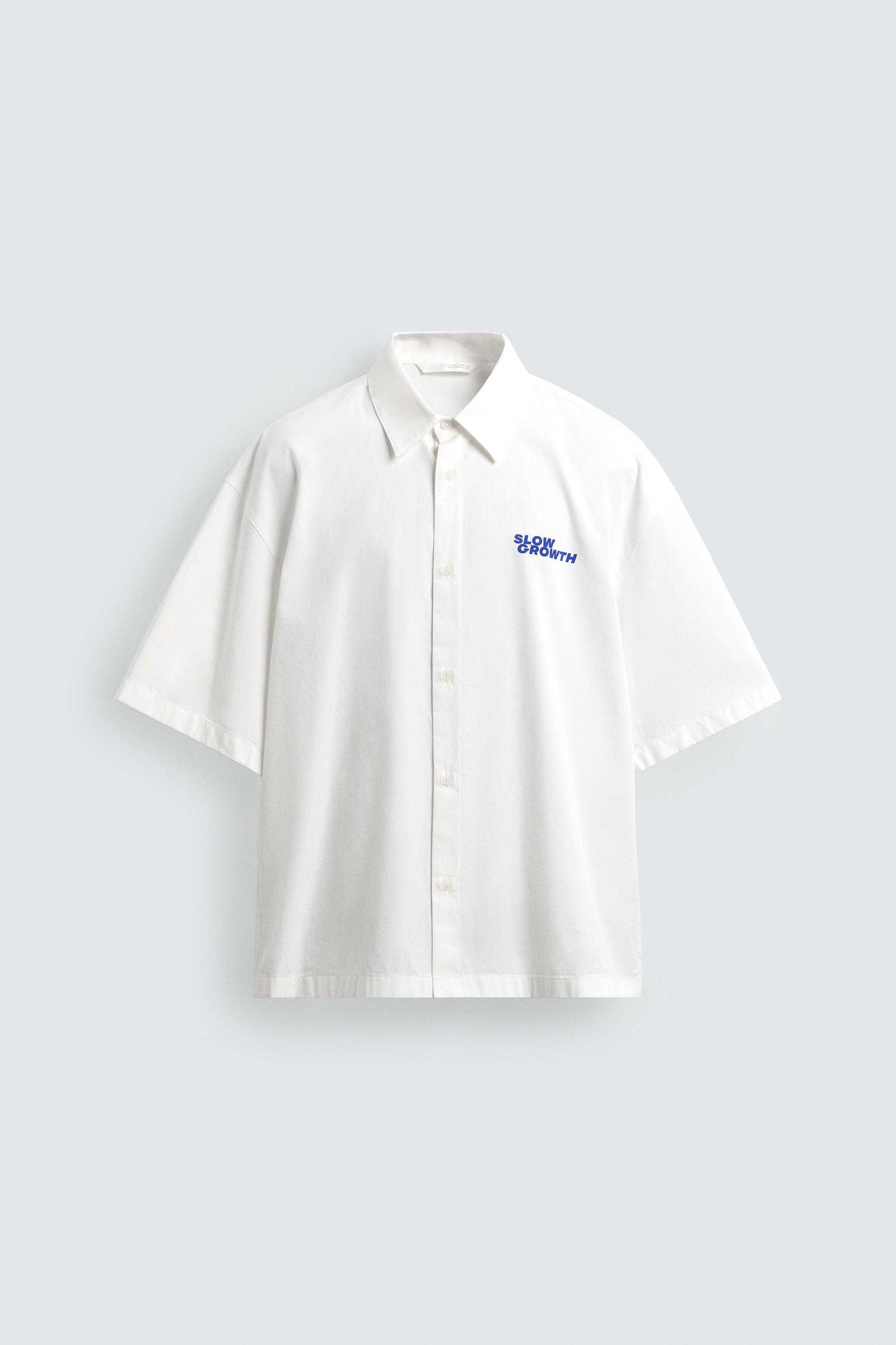 CHEMISE LAVÉE À IMPRIMÉS GRAPHIQUES