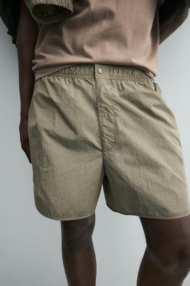 SHORT TECHNICAL BERMUDA SHORTS - Grey green by Zara - Image 4