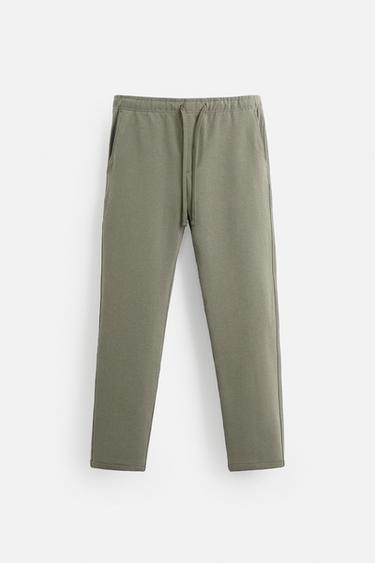 PANTALON AVEC TAILLE STYLE JOGGING CONFORT - Kaki clair de Zara - Image 5