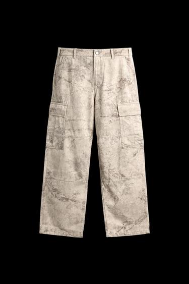 Zara STRAIGHT FIT CARGO PANTS - 028 - Image 0