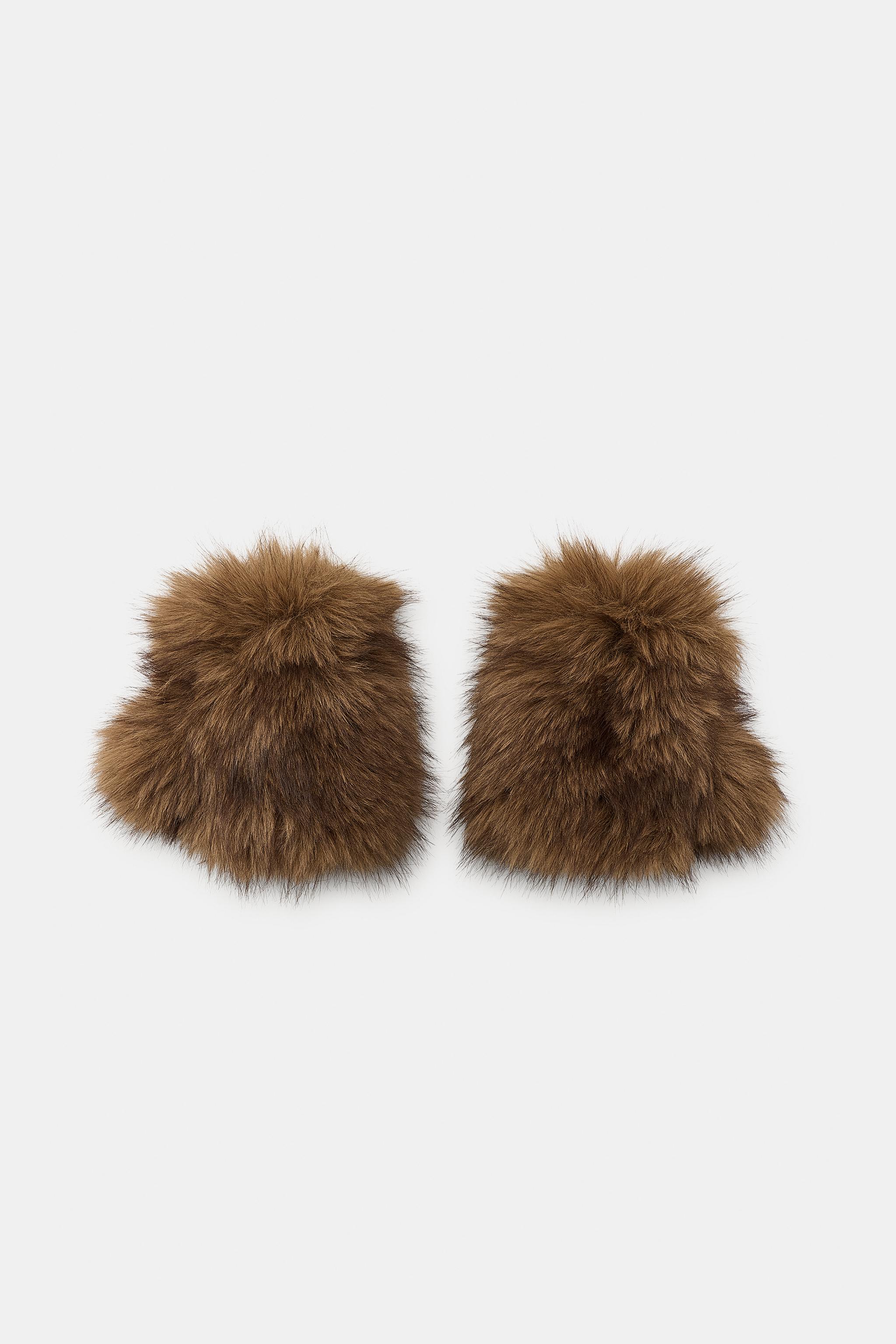 GUANTES CORTOS EFECTO PELO