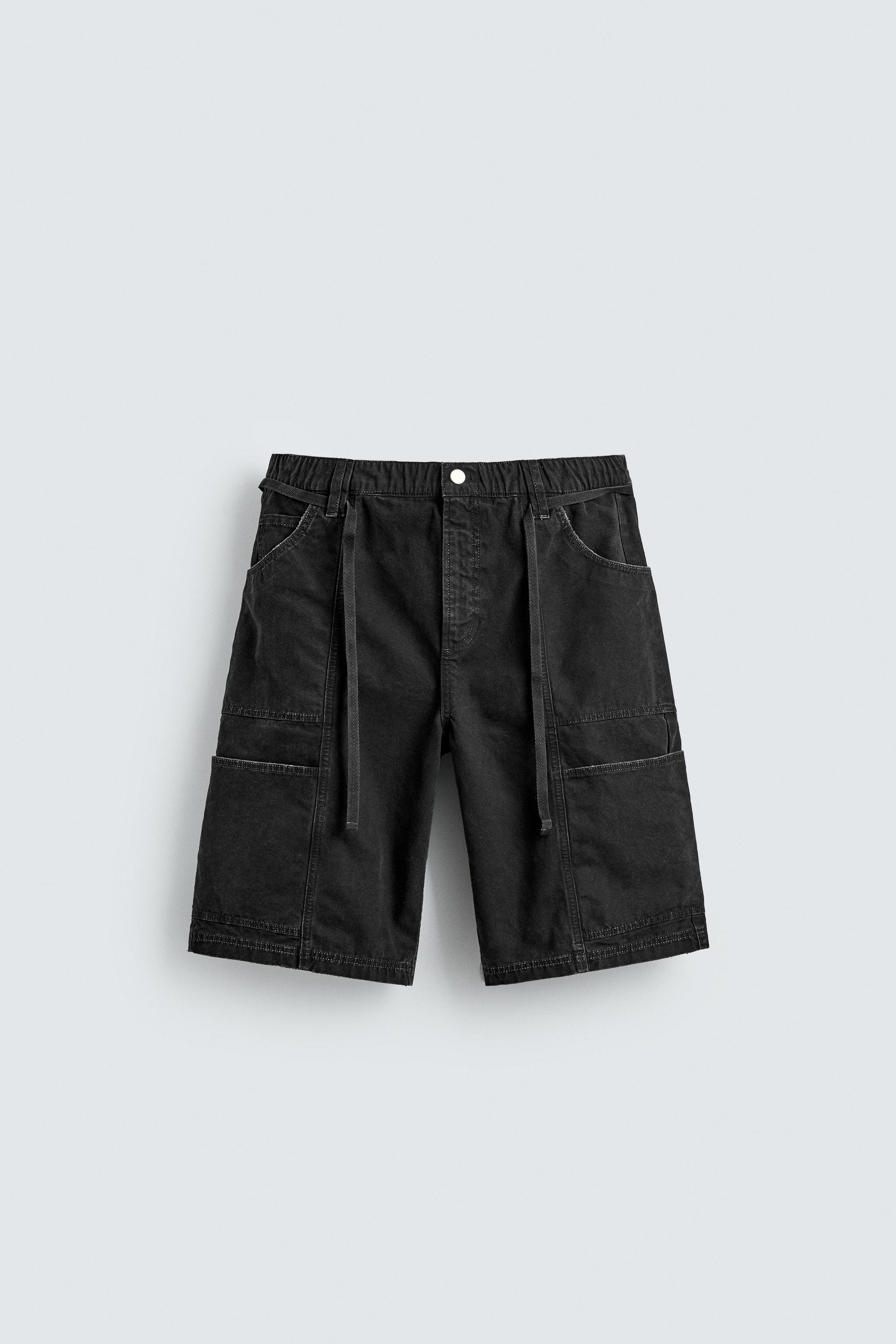 BELTED BAGGY FIT SHORTS