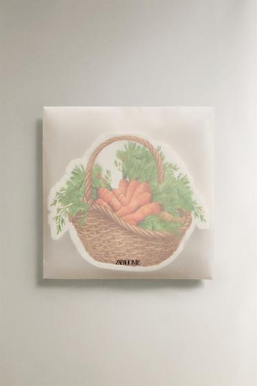 LOT DE SERVIETTES EN PAPIER CAROTTES (LOT DE 20) - Beige clair de Zara - Image 3