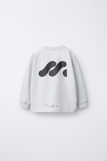 T-SHIRT LOGO THERMOSENSIBLE - Bleu clair de Zara - Image 1