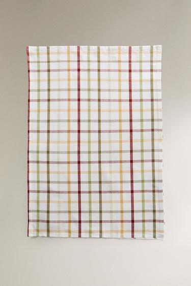DYED THREAD TEA TOWELS (PACK OF 3) - Green by Zara - Image 2