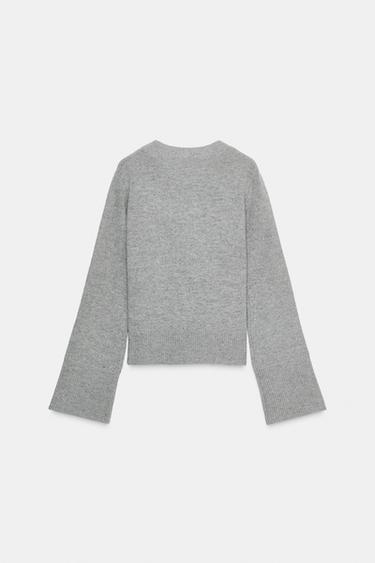 100% WOOL FITTED JACKET - Grey by Zara - Image 5