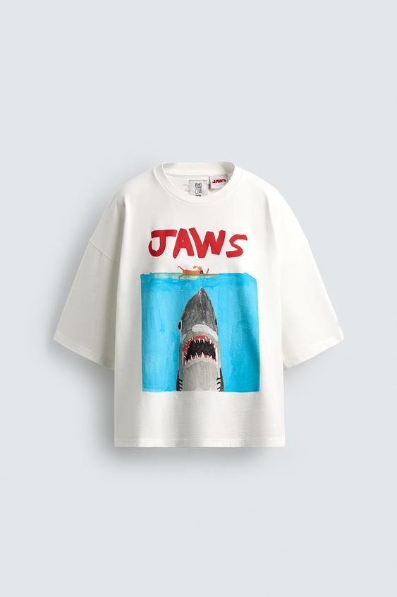 JAWS ©UCS LLC AND AMBLINX DYLAN´S T-SHIRT CLUB X ZARA ILLUSTRATED T-SHIRT from Zara - $39.90