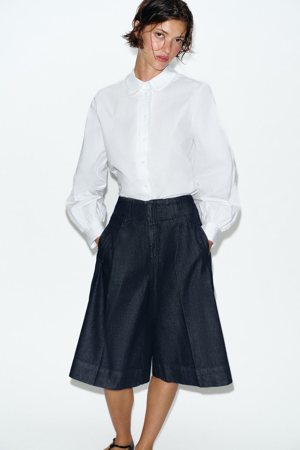 LONG PLEATED SHORTS - image 2