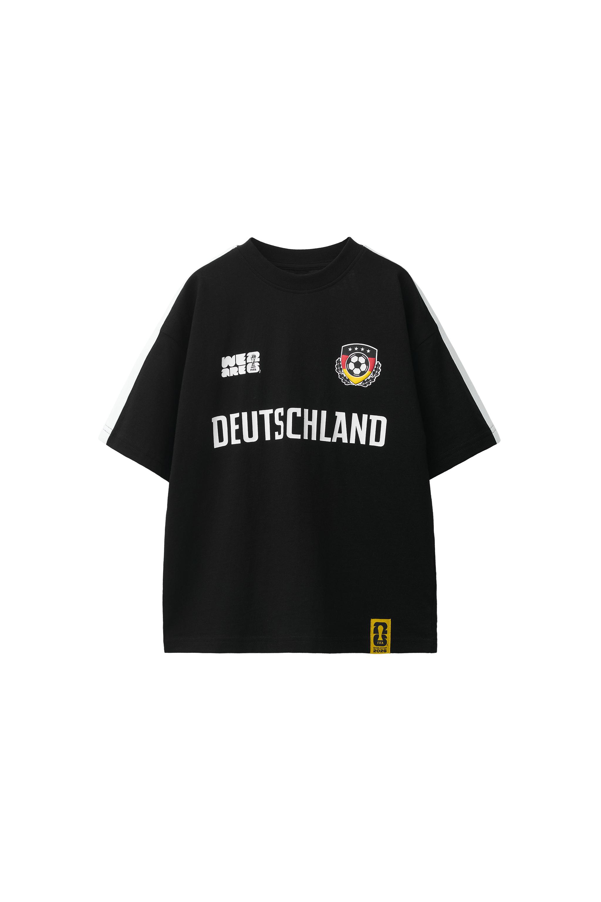 ドイツ FIFAワールドカップ ™ 2026 プリントTシャツ - ブラック | ZARA