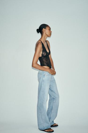 LACE BODYSUIT - Black by Zara - Image 4