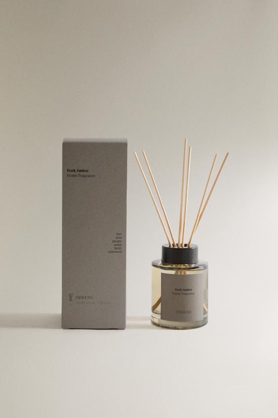 (100 ML) DIFUSOR DE AMBIENTE COM VARETAS DARK AMBER - Marrom / Toupeira da Zara - Imagem 0